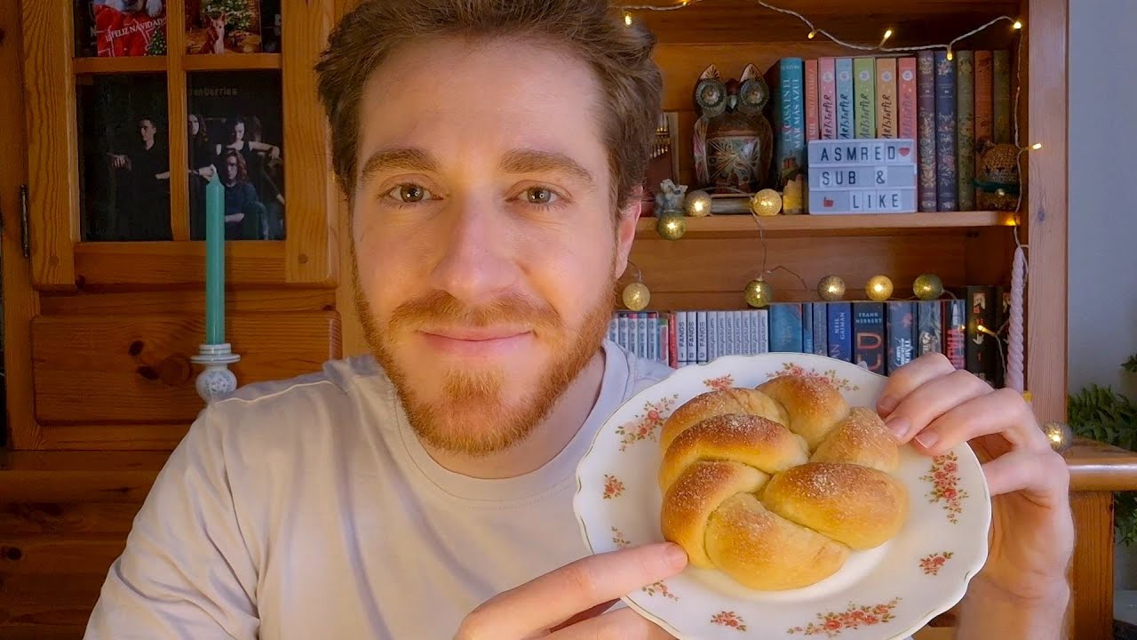 [ASMR] Mona de Pascua🥯 & Chocolatito | Dulce tradicional con Receta 👨‍🍳 | Susurros, eating sounds