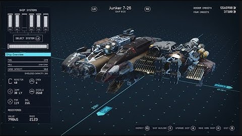 Azzy Builds STARFIELD Junker ship step by step guide