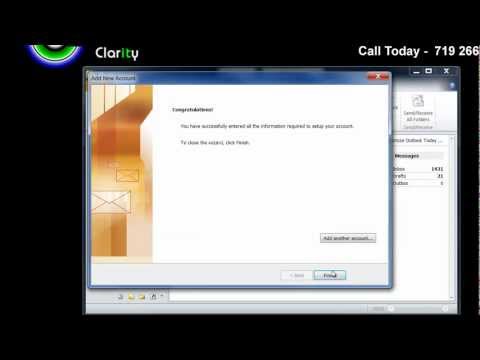 Microsoft Outlook 2010 - Setup a POP3 account