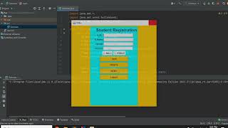 Advance object oriented program (java swing)login $ Regestetion form