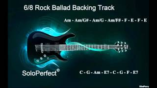 Am Backing Track || Rock Ballad || SoloPerfect chords