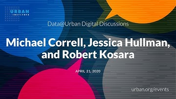 Data@Urban Digital Discussions featuring Michael Correll, Jessica Hullman, and Robert Kosara