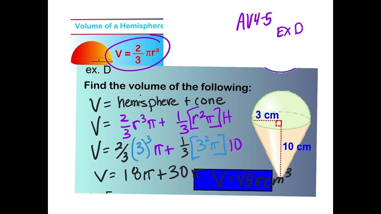 AV4-5 Volume of Spheres ex D