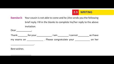 English Class Five Unit 2 Section 3 Writing Sindh Text Book Board