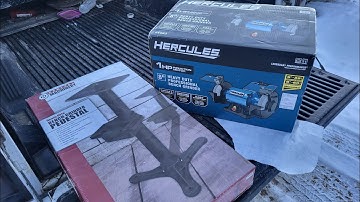 harbor freight Hercules 8 inch bench grinder and pedestal stand