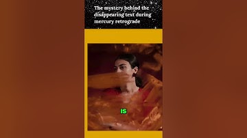 The mystery behind the disappearing text during mercury retrograde
