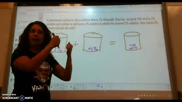 Mixture Problem - Elementary Algebra