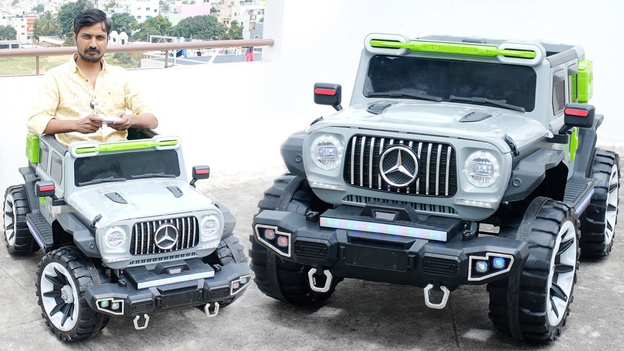 Mercedes-Benz 🚙 🔥🔥🔥 Grey W1188 12v Battery 4×4 | Unbox & Testing | Remote Control | Battery Operated