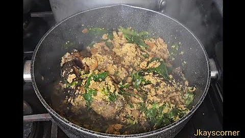 HOW TO MAKE HEALTHY LUMPY EGUSI SOUP | EGUSI SOUP WITH IRU | NIGERIAN FAVOURITE SOUP