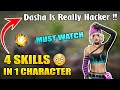 Best Character In Free Fire 😲🔥 Skills Like Hacker || Dasha Character || FireEyes Gaming