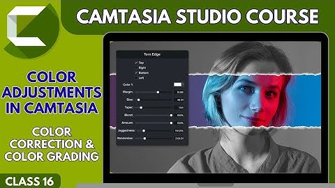 How to do Color Adjustments in Camtasia : Color Correction & Color Grading 
