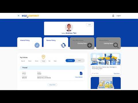 Introducing eazyconnect — Designed to make managing your insurance eazy-ier than ever.