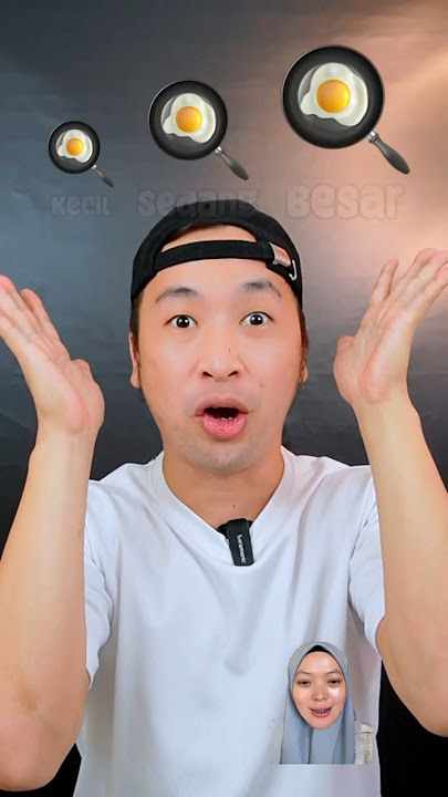 Makan telur kecil sedang besar