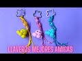 Llaveros Mejores Amigas de foami moldeable  Regalos Amor y  Amistad/ Best Friends Forever DIY Gifts