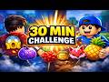 30 Minutes Challenge 😱 | Kaun Collect Karega Sabse Zyada Fruit? | Blox Fruits | Eagle Roblox