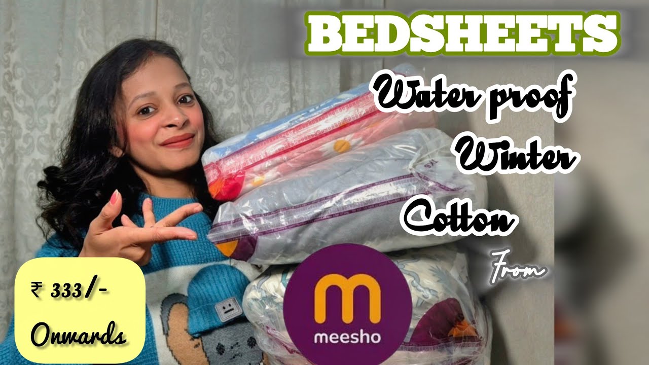 BEDSHEETS from Meesho | Winter Elastic Bedsheet from Meesho | King Size Bedsheet | Premium Quality 