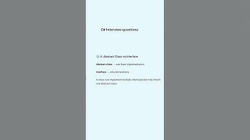Abstract Class Vs Interface || #programming #youtubeshorts #codingshorts #viral #interviewquestions