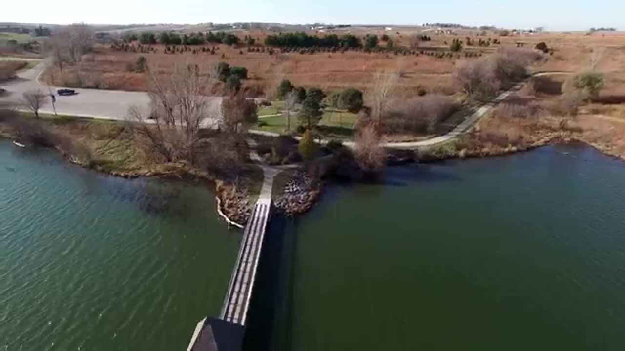 Walnut Creek Recreation Area Papillion Nebraska Drone Fly Over YouTube