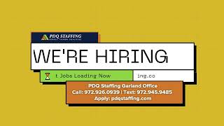 PDQ Staffing Garland Office Jobs