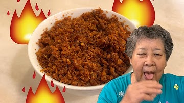 How to make Sambal Dried Prawn - Grandma Alice