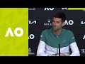 Novak Djokovic: "I was hitting the ball very well" press conference (SF) | Australian Open 2021