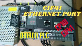 CP1W CIF41 SETUP | Ethernet Port CIF41 | Install and Connect CP1W CIF41 Omron PLC | plc Omron