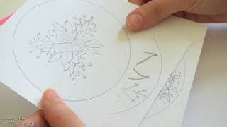 طريقة في رسم باترون التطريز بدون برنامج|a way of drawing Pattern embroidery without a custom program