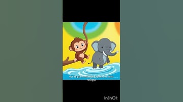 Thumbnail of Bandar Hathi ki kahani #elephant #song #fun #music #motivation #monkeys #childrens