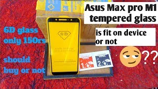 asus zenfone max pro m1 best tempered glass unboxing, review in hindi!best screen gaurd