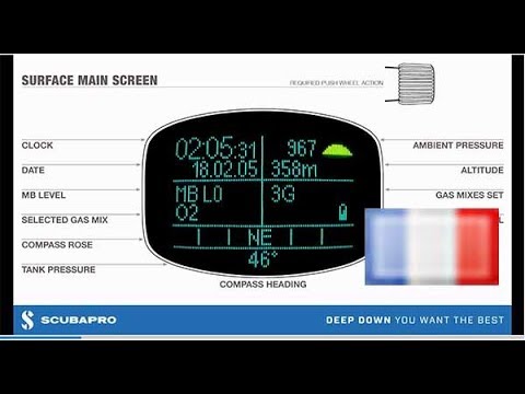 SCUBAPRO: VIDEO SIMULATION ECRAN GALILEO HUD