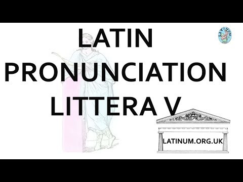 The pronunciation of V as W in Classical Ancient Latin