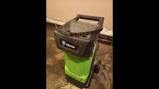 картинка: Садовый измельчитель  DEKO  2800 . Порвался приводной ремень.