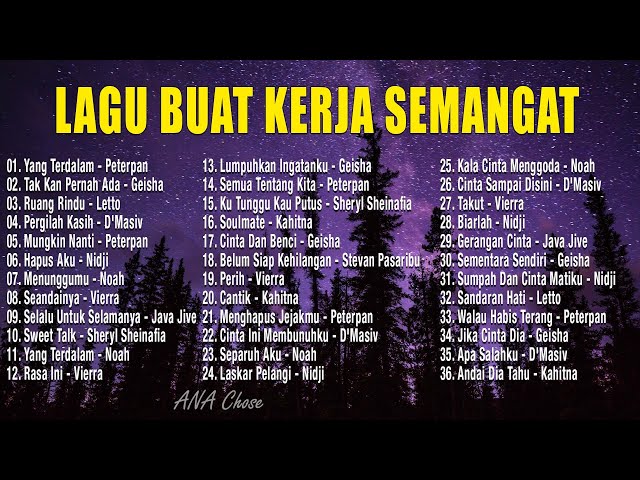 LAGU TOP PUNCAK KLASEMEN INDONESIA 2024 || LAGU UNTUK PAGI HARI PENUH ENERGI || LAGU INDONESIA class=