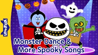 Spooky Monster Songs | Fun Songs for Halloween | Kids Songs | Little Fox