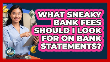 What Sneaky Bank Fees Should I Look For On Bank Statements? - Ask Your Bank Teller