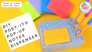 Post-it® Note Crafts - DIY How to Make A Post-it® Pop-up Notes Holder & Dispenser!