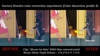 Tom And Jerry Mouse For Sale 1955 Color Correction Experiment