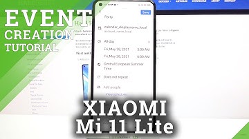 How to Add Event to Calendar on XIAOMI MI 11 Lite – Calendar Reminders