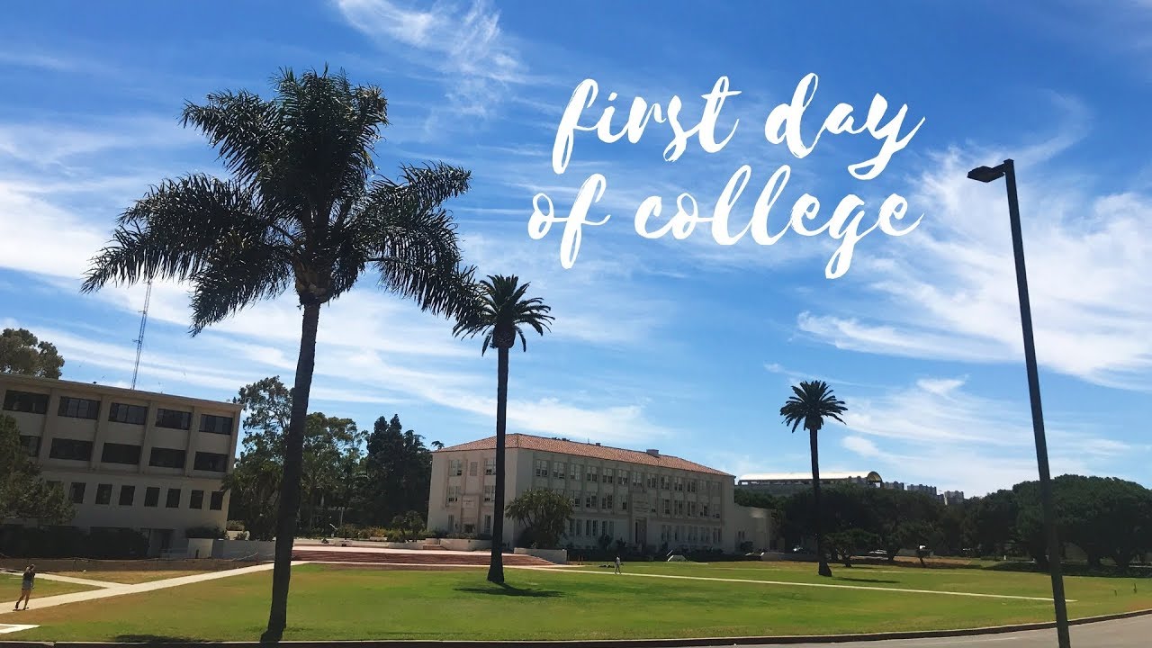 FIRST DAY OF COLLEGE VLOG - YouTube
