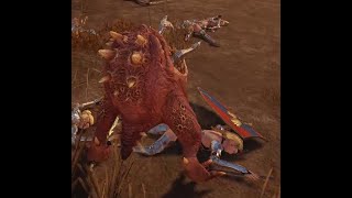 Total War Warhammer Ii Vore - Swords And Spearswomen Batallion Beset By Hungry Squigs