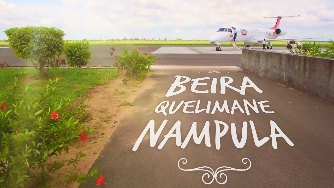 Moçambique - Aeroporto de Quelimane - Descolagem Embraer 145