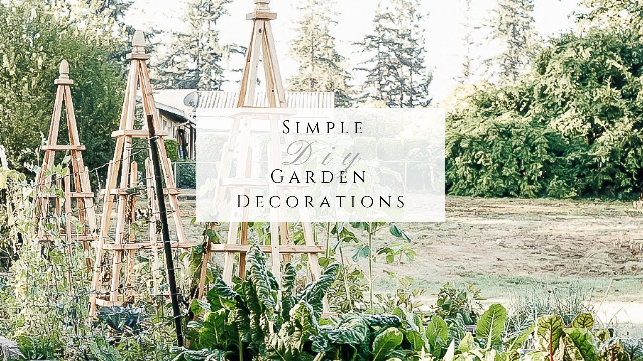 Simple DIY Garden Decorations - YouTube