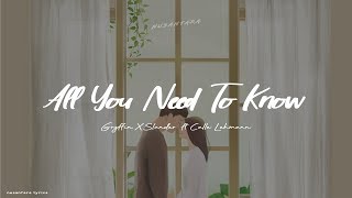 Gryffin & Slander - All You Need To Know ft. Calle Lehmann  (Lyrics + Terjemahan)