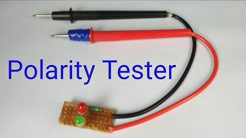 Simple polarity tester
