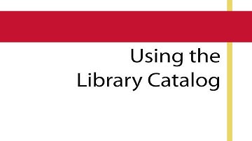 Using the CCAC library catalog