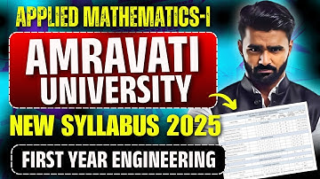 SGBAU Applied Mathematics 01 | New Syllabus 2025 Full Details | Pradeep Giri Sir