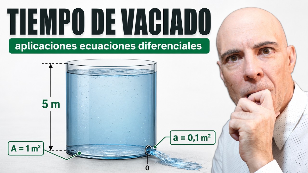 ¿CUÁNTO TARDA EN VACIARSE UN DEPÓSITO? | Aplicaciones Ecuaciones Diferenciales