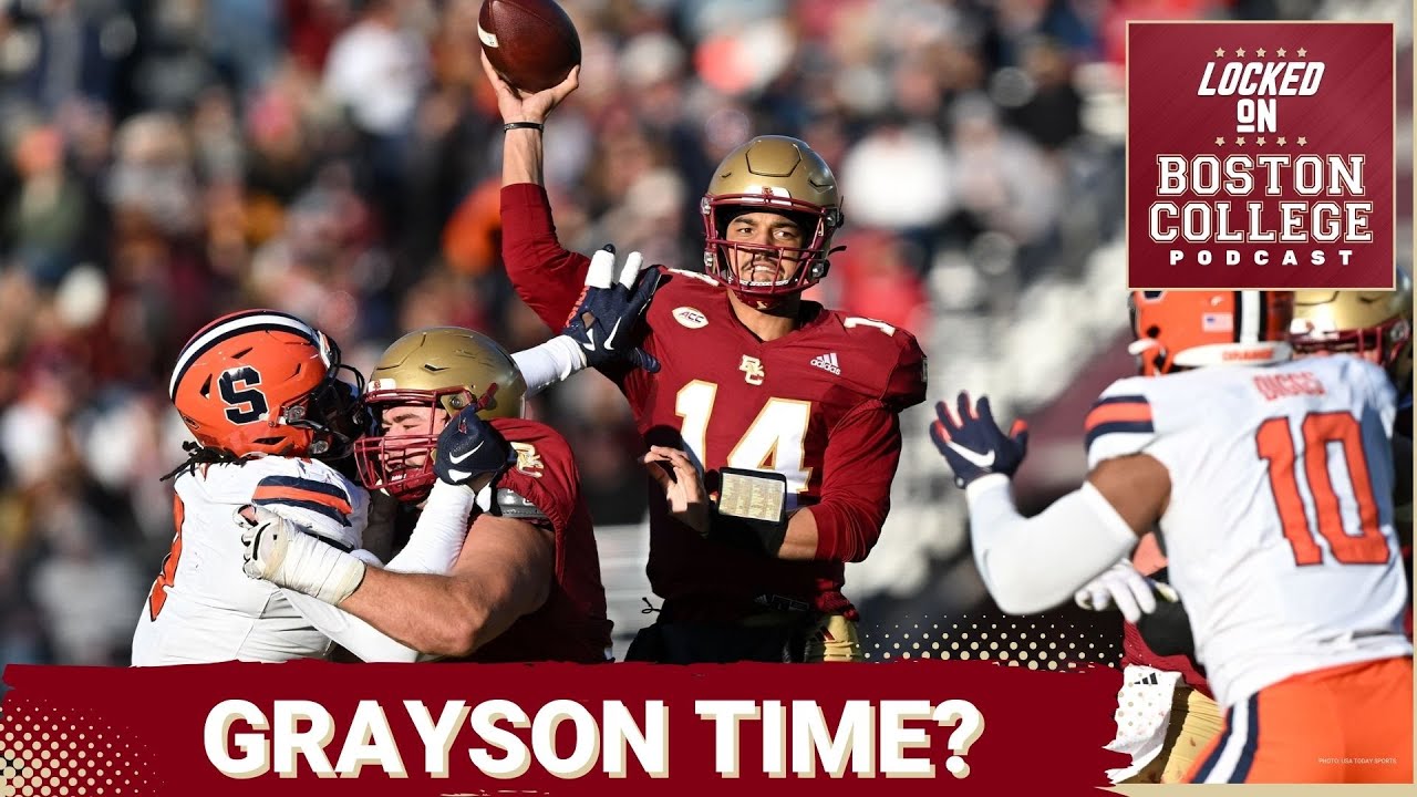 There is no QB controversy, it is Grayson James time for Boston College ...