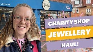 Charity Shop Thrifted Jewellery Haul - A UK Jewelry Reseller ‘Come Thrift with Me’ Road Trip!