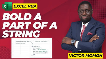 Een deel van een tekenreeks vet maken Excel VBA